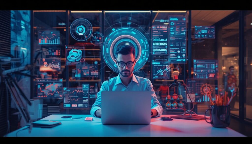 AI powered workflow helping freelancers manage projects efficiently.