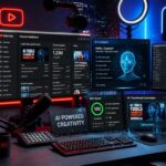 Best AI Tools for YouTube Creators in 2026 dashboard featuring AI video editing, scripting, thumbnails, and YouTube growth tools.
