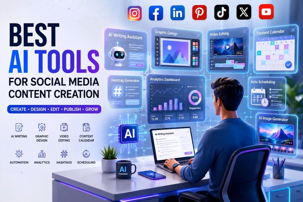 Best AI tools for social media content creation in 2026