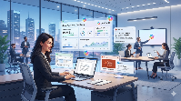 Microsoft Copilot AI improving workplace productivity and office automation