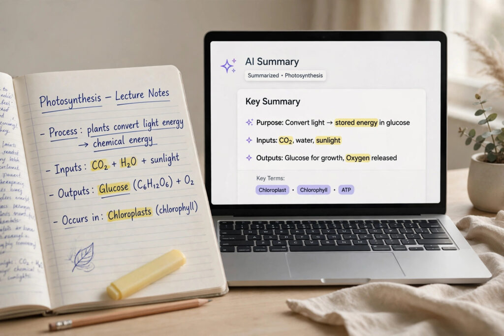 best ai tools for students_AI note-taking app summarizing lecture notes for students