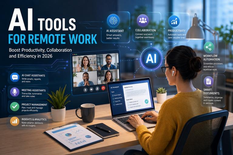 AI Tools for Remote Work helping remote teams increase productivity in 2026