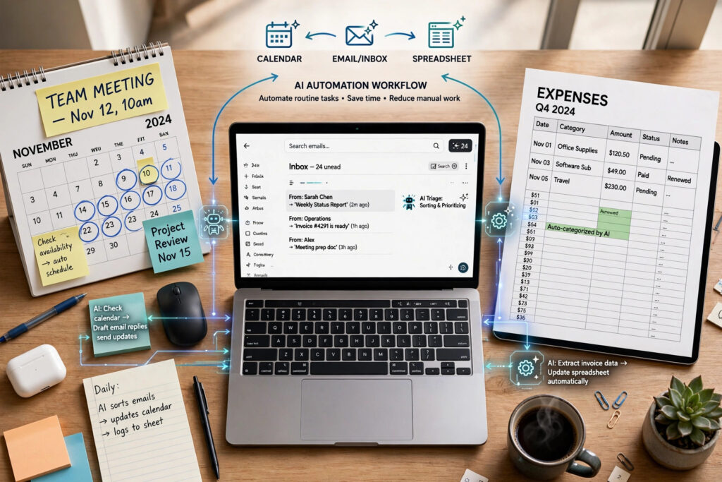 how to automate your daily work using AI