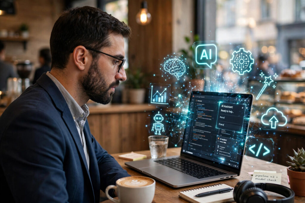 professional using AI tools for productivity in 2026