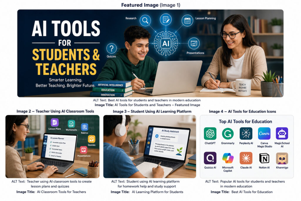 best ai tools for students and teachers