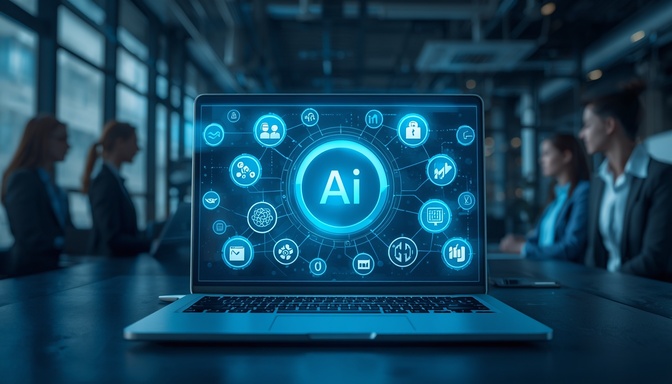 Collection of the best AI tools for business including AI assistants, automation, analytics, and collaboration software