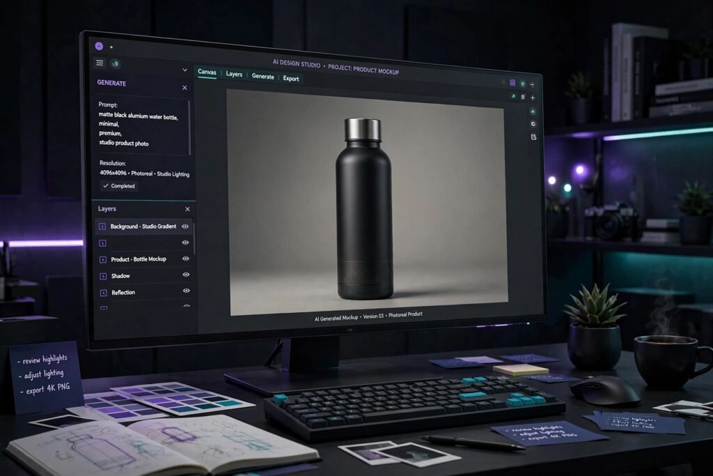 Best ai image generators compared_premium-ai-image-generator-product-mockup